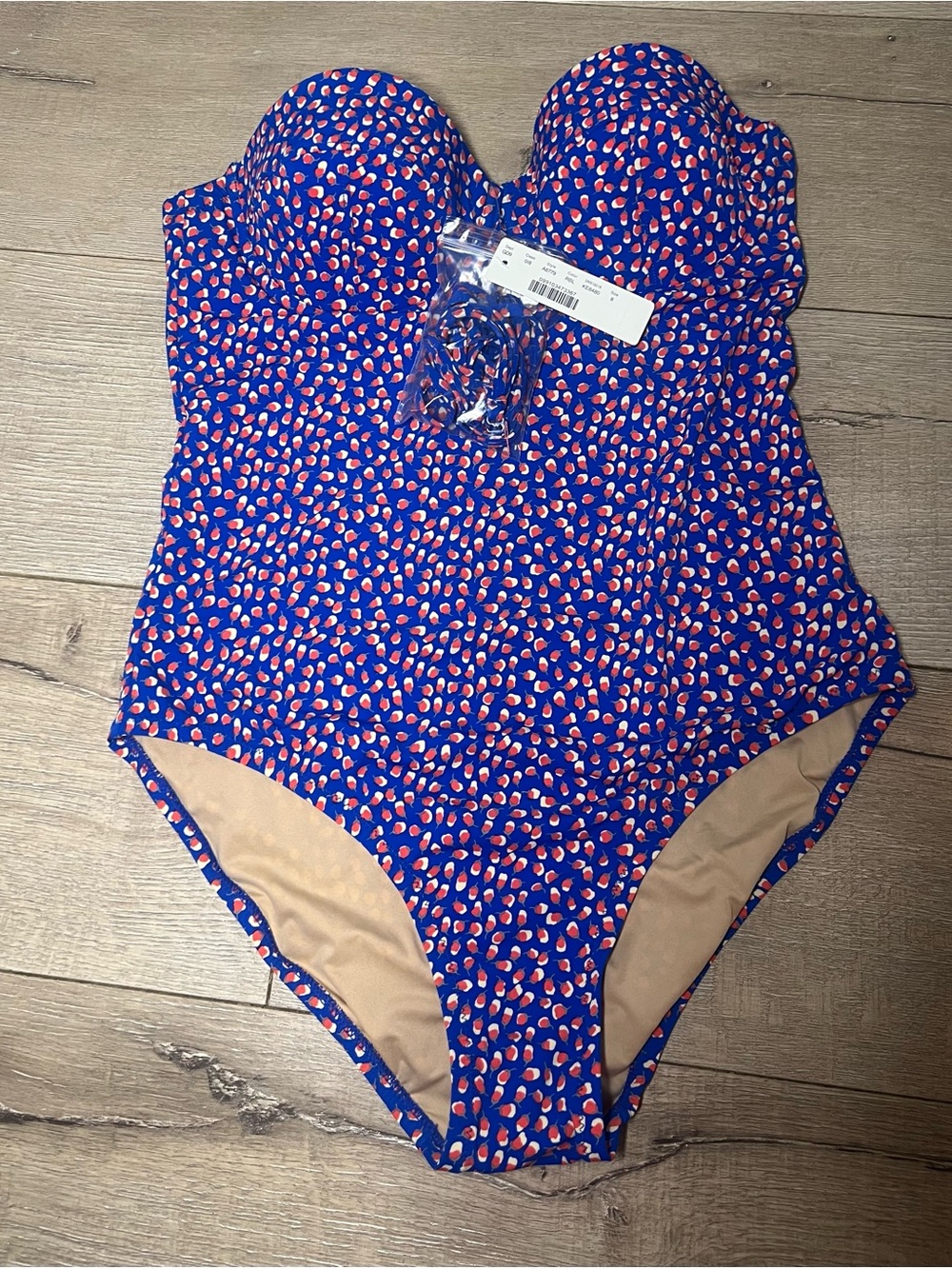 J.Crew Strapless One-Piece Swimsuit | Size 8 | NWT